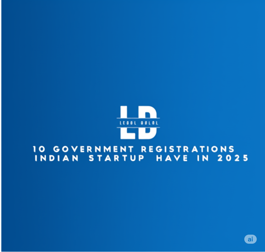 Registration process for a new Indian startup in 2025